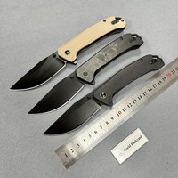 Couteau de camping EDC à axe à roulement à billes XR40R1, haute dureté 14C28N, couteau de poche, fibre de carbone G10 en option, couteau pliant d'extérieur