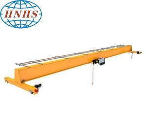 <span class=keywords><strong>LDA</strong></span> Motor baru didorong Girder tunggal derek Overhead 10 ton 15 ton 100/20 ton jembatan Crane industri roda gigi PLC - Product Image 1