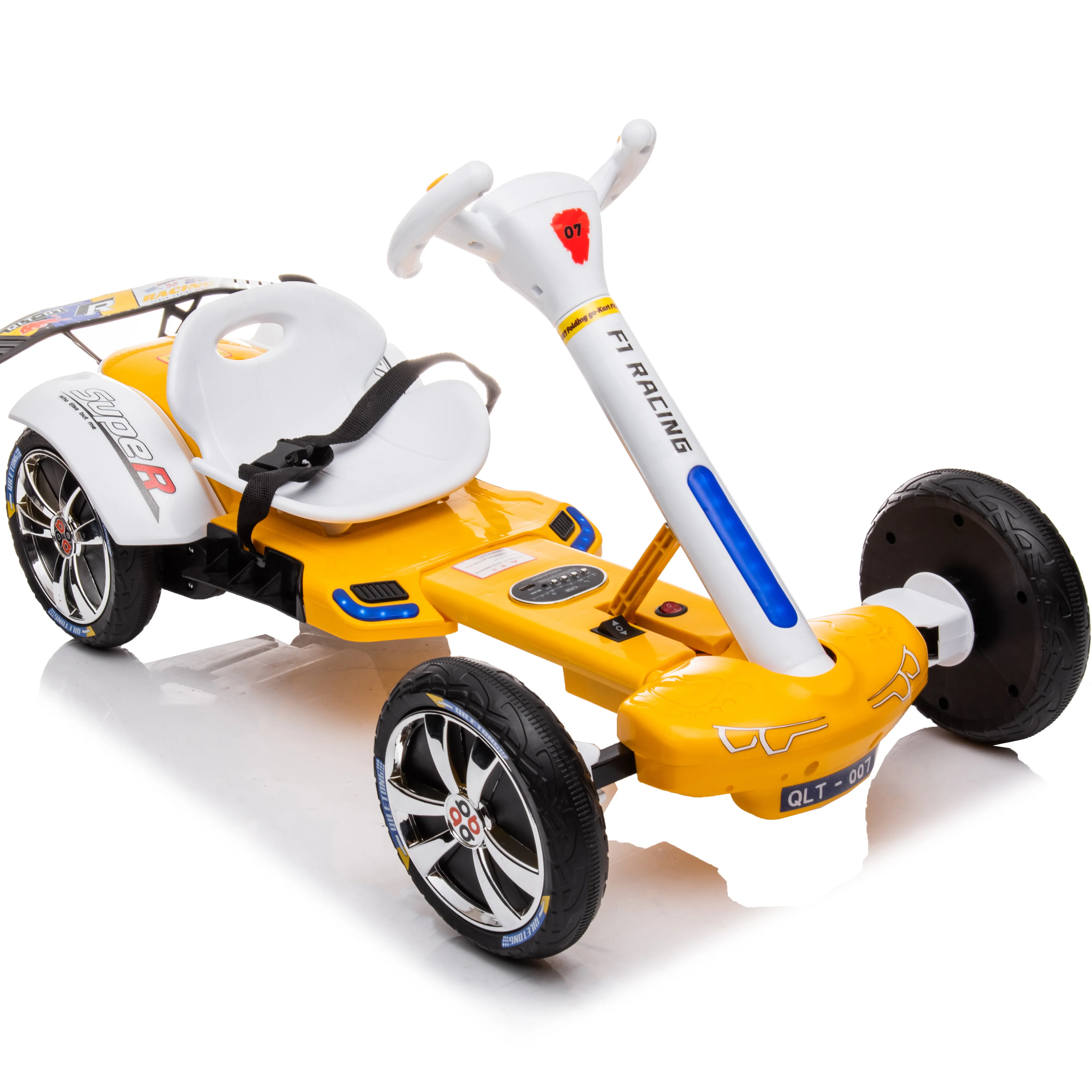 Go-kart auto elettrica per bambini a quattro ruote drift giocattolo ricaricabile a distanza per bambini in auto con freni indipendenti