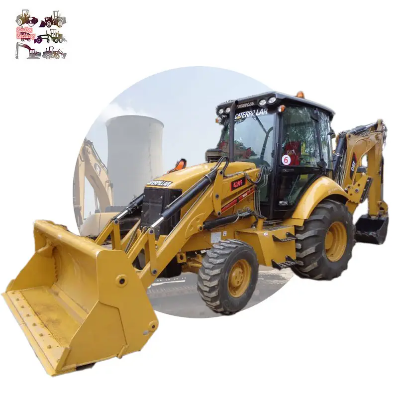 USA CAT Backhoe Loader 420 Digunakan Backhoe Loader Cat 420f2, Caterpillar Digunakan 420f Retroexcavator