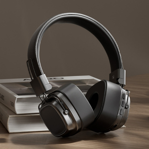 Casque sans fil supra-auriculaire en métal rétro unique, étanche IPX4, avec transducteur dynamique, faible latence, appels HD, audio immersif, <span class=keywords><strong>zéro</strong></span> pression - Product Image 3