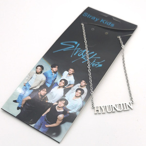 Collana in Acciaio Inossidabile K POP Straykids con Ciondolo Targhetta Nome FELIX HAN BANGCHAN HYUN CHANHGBIN - Regalo Unico per i Fan - Product Image 6