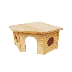 Toptan 3 boyutları Set moda ahşap <span class=keywords><strong>Hamster</strong></span> kafesleri çam ahşap küçük kemirgenler toplu fiyat için Pet House mevcut - Product Image 5