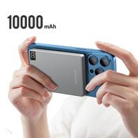 Batterie externe ultra-mince 10000 mAh USB-C 35W à chargement rapide magnétique sans fil, chargeurs portables 10W compatibles 15W 20W 30W avec LED extérieure