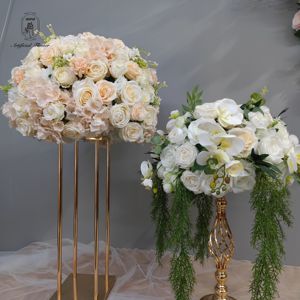 Usine de fleurs artificielles bas quantité minimale de commande fleurs en boule artificielles personnalisées selon les photos pour centres de table de mariage - Product Image 3