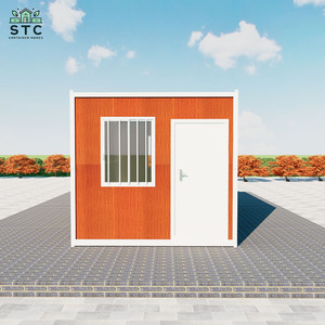 20ft tự gấp di động di động caravane <span class=keywords><strong>container</strong></span> prefab nhà hai phòng một hội trường gấp lên nhà đúc sẵn với Trailer - Product Image 2