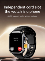 Montre connectée H800 avec insertion de carte, écran AMOLED de 2,06 pouces, prend en charge le GPS, le NFC, les appels Bluetooth, la détection de la fréquence cardiaque et du sommeil, montre de sport