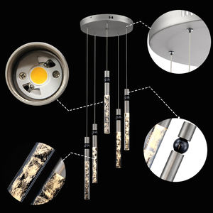 Elegante Lámpara de Araña LED Moderna de Cinco Cabezas para Espacios con Estilo - Product Image 5