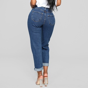 Personalizado premium lavado elástico apretado <span class=keywords><strong>jeans</strong></span> de mamá - Product Image 2