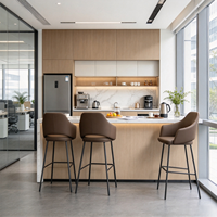 Chaise de bar, tabouret de bar, chaise de restaurant, mobilier de restaurant haut de gamme au design moderne, chaise de bar pour boîte de nuit, siège de bistrot pour personnel