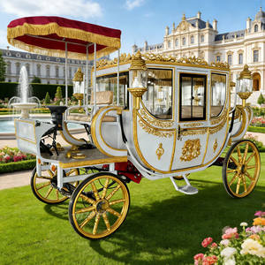 Kereta Kuda Gaya Kerajaan Mewah Bertenaga Listrik Model Baru Kereta Kuda Pernikahan Gaya Kerajaan - Product Image 1