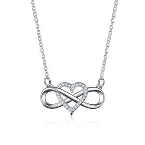 2025 amore infinito 925 ciondolo a forma di cuore in argento Sterling 8 lusso e Versatile per collana da donna - Product Image 1