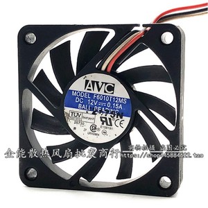 Ventilateur de refroidissement AVC F6010T12MS 60x60x10mm DC 12V à roulement à billes pour ordinateur de bureau - Product Image 1