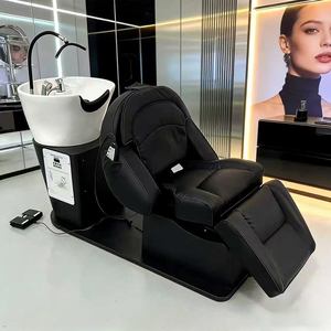 Nueva Cama de Lavado de Cabello Eléctrica Totalmente Automática para Salón de Belleza, Cama de Lavado Giratoria Inteligente de Alta Gama para Peluquería - Product Image 4