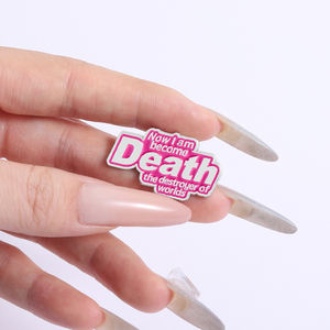 Now I Am Become Death Esmalte Pins Custom Oppenheimer Quote Broches de metal Insignia de solapa Mochila Joyería al por mayor - Product Image 4