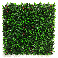 Mur de plantes artificielles en plastique UV Verdure Faux buis Tapis de jardin Clôture Faux fond vert Décoration de haie de buis