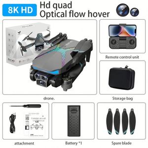 โดรนรุ่นใหม่ AE7 พับได้ มอเตอร์ไร้แปรงถ่าน สำหรับผู้เริ่มต้น ถ่ายภาพทางอากาศ วัสดุพลาสติก ระยะส่งสัญญาณ 200 เมตร ควบคุมระยะไกล กล้อง 4K แบบควอดคอปเตอร์ - Product Image 6
