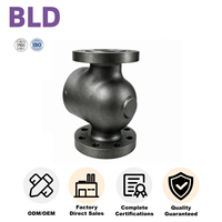 Bodi Katup Globe 316L Pemesinan CNC Proses Silika Sol Mencegah Aliran Balik Logo Kustom DN25-DN150