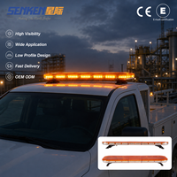 Barra de Luces LED de Perfil Bajo para Techo SENKEN de Alta Luminosidad de 48 Pulgadas, Barra de Luces Intermitentes de Emergencia para Automóviles