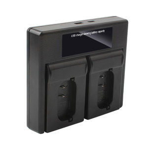 เครื่องชาร์จแบตเตอรี่คู่ BP-SCL4 แบบ USB พร้อมพอร์ต Micro USB และ Type-C สำหรับกล้อง <span class=keywords><strong>Leica</strong></span> Q2 SL2 <span class=keywords><strong>SL</strong></span>(<span class=keywords><strong>TYP</strong></span> <span class=keywords><strong>601</strong></span>) เครื่องชาร์จแบตเตอรี่คู่ BP-SCL4 - Product Image 1