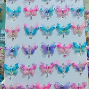 Stiker Permata Wajah Berhias Rhinestone Emas Grosir Pabrik, Stiker Tato Resin Kristal Alis, Perhiasan Wajah - Product Image 5