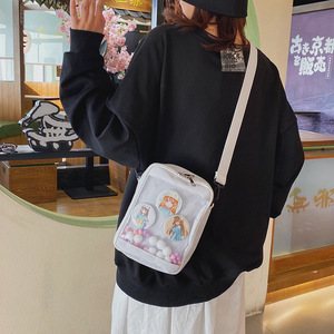 Kawaii Mini Crossbody Bags for Women Cute Transparent <strong>Small</strong> Clear Pink Ita Bag Black <strong>White</strong> Women's Shoulder Purse <strong>Handbag</strong> - Product Image 1