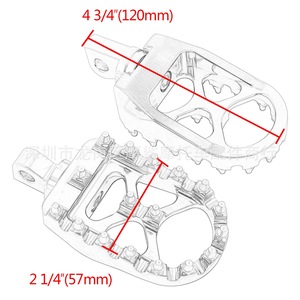 Pédales de moto Moshark, noires, électro-plaquées, modifiées CNC, repose-pieds rotatifs à 360 degrés pour Harley Davidson - Product Image 5