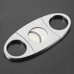 Hot Sale New Cigar Cutter Stainless Steel Guillotine Double Cut Blade