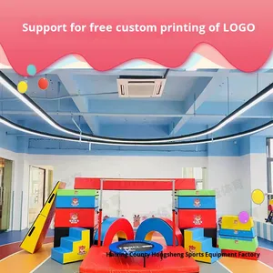 สนามเด็กเล่นในร่ม JIN GUANCHENG ชุดสมบูรณ์แบบ วัสดุ PVC PU ฟองน้ำ สำหรับใช้งานเชิงพาณิชย์ ไม่ต้องสูบลม รับน้ำหนักได้ 100-500 กิโลกรัม - Product Image 4
