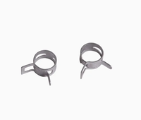 Collier de serrage polyvalent en acier 65Mn zingué noir à ressort, en promotion