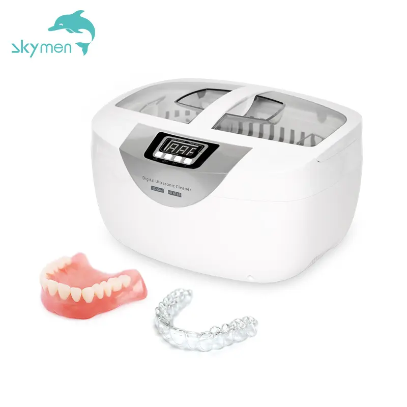 अल्ट्रासोनिक सफाई मशीन पोर्टेबल स्टेनलेस स्टील हीटिंग हीटर w टाइमर डिजिटल दंत अल्ट्रासोनिक क्लीनर
