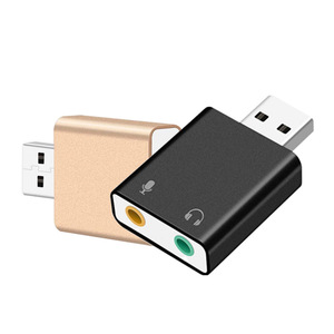 Usb Sound Card 7.1 Channel External Driverless Headphone <b>Microphone</b> Adapter <b>For</b> <b>Computer</b> Laptop Desktop Audio Output - Product Image 1