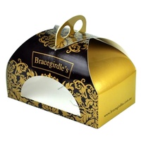 Boîtes à gâteaux à étages carrées personnalisées de 8 à 12 pouces de haut, impression dorée mate, emballage de faveur de mariage, dessert, sushi, sucre