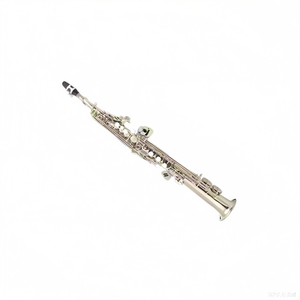 Saxofón <span class=keywords><strong>soprano</strong></span> en Si bemol, marca Eastern Music, de alto rendimiento, plateado brillante. - Product Image 2
