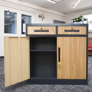 Modern Best Quality 2-Drawer Metal File <b>Cabinet</b> Small Half-Height with Adjustable Shelf Office Furniture <b>Storage</b> - Product Image 1
