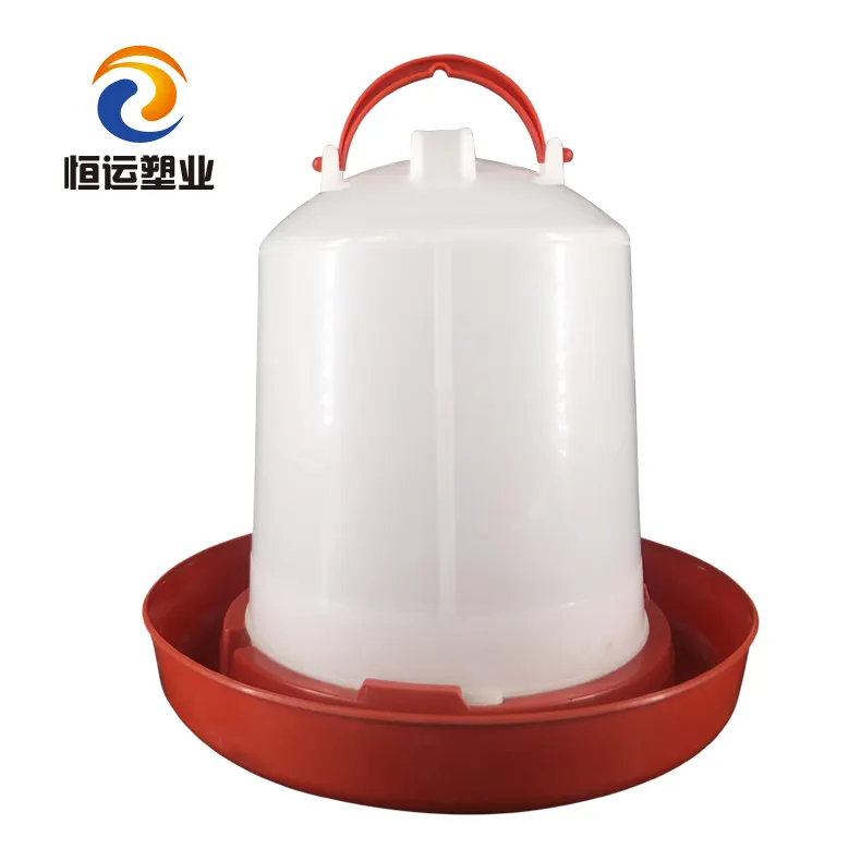Pollame alimentazione attrezzature brolier bevitore di acqua e alimentatore 1L-18L di plastica pollo waterer