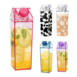 Bouteille d'eau en carton de lait en plastique PC vierge avec logo personnalisé avec gobelets de voyage et de jus d'<span class=keywords><strong>escalade</strong></span> en plein air - Product Image 6