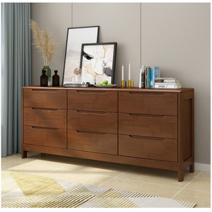 Solid Wood Chest Of <b>Drawers</b> <b>6</b> <b>Drawer</b> Minimalist Storage Cabinet Bedroom Dresser - Product Image 3