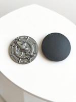 Badge de revers personnalisé 2026, design étoile vintage gravé, en alliage de zinc sans plomb, écologique, de haute qualité, cadeau souvenir OEM, vente en gros