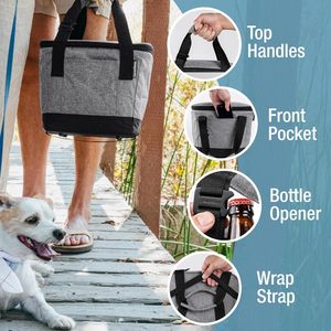 Insulated <strong>Cooler</strong> Bag Leakproof Soft <strong>Folding</strong> <strong>Cooler</strong> for Beach, Travel Insulated Lunch Bag - Product Image 4