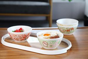 Assiette ronde simple en mélamine polie, motif dessin animé mignon, écologique, 17x17x7cm, vaisselle vietnamienne - Product Image 2