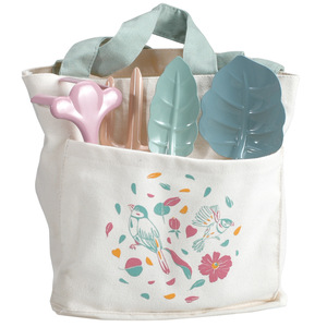 Ensemble d'outils de jardinage pour enfants, pelle, râteau, fourche, truelle, gants, tablier, chapeau, sac à outils pour la plantation en plein air, 3 ans et plus - Product Image 5