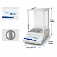 Balance analytique JA603 600g 0.001g, balance numérique haute précision, matériau plastique, calibration externe, laboratoire professionnel