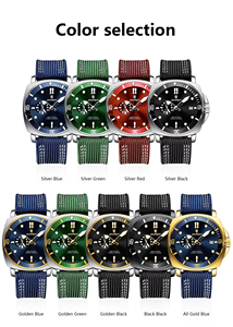 Reloj Deportivo de Cuarzo Poedagar 873B para Hombre, Esfera Negra, Correa de Nailon, Resistente al Agua - Product Image 6