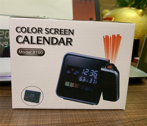 <span class=keywords><strong>Réveil</strong></span> numérique multifonctionnel, affichage LCD couleur, personnalisé, <span class=keywords><strong>Projection</strong></span> LED, <span class=keywords><strong>réveil</strong></span> <span class=keywords><strong>avec</strong></span> <span class=keywords><strong>Station</strong></span> <span class=keywords><strong>météo</strong></span> - Product Image 3
