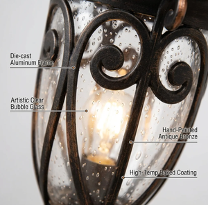 Lampe de jardin en aluminium moulé sous pression de luxe, style victorien rétro, lampe sur pied, résistante aux intempéries, éclairage extérieur paysager - Product Image 3