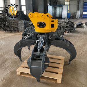 Pince à roches hydraulique 1,2 m³ à 5 griffes, certifiée CE, grande capacité, robuste, pour excavatrice CAT de 16 à 22 tonnes - Product Image 1