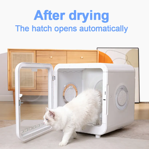 OEM ODM Boîte de séchage personnalisée de haute qualité pour animaux de compagnie Contrôle par APP WiFi Mode nid chaud et froid Fenêtre calme pour animaux de compagnie Offre Spéciale chiens chats en ABS - Product Image 4