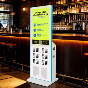 สถานีเช่าแบตเตอรี่สำรองแบบซ้อนได้ 48 ช่อง 15 วัตต์ แบตเตอรี่ลิเธียมโพลิเมอร์ สำหรับเช่าโทรศัพท์มือถือ - Product Image 4