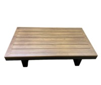 Ensemble de meubles d'extérieur en aluminium moderne convertible en 3 pièces, canapé d'angle, chaise longue, table à lattes pour utilisation en parc, vente chaude 2025